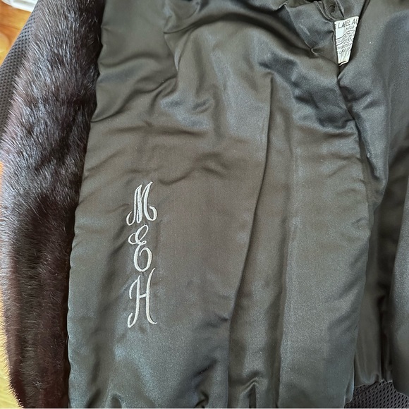 PERSIAN LAMB, MINK FUR COLLAR JACKET - Picture 10 of 16